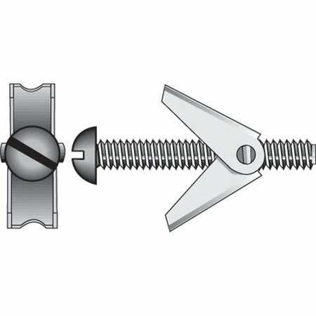 ACEDS 0.19 x 4 in. Round Head Toggle Bolt, 16PK 5335294